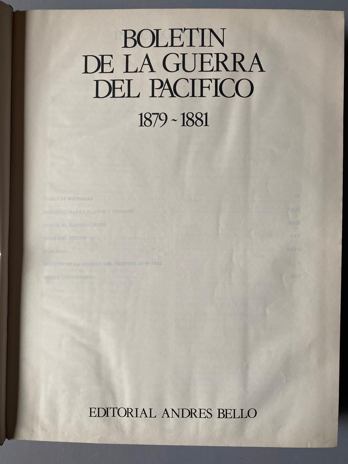 BOLETIN DE LA GUERRA DEL PACIFICO 1879 - 1881 (Ejemplar 01253/2000) - Imagen 4