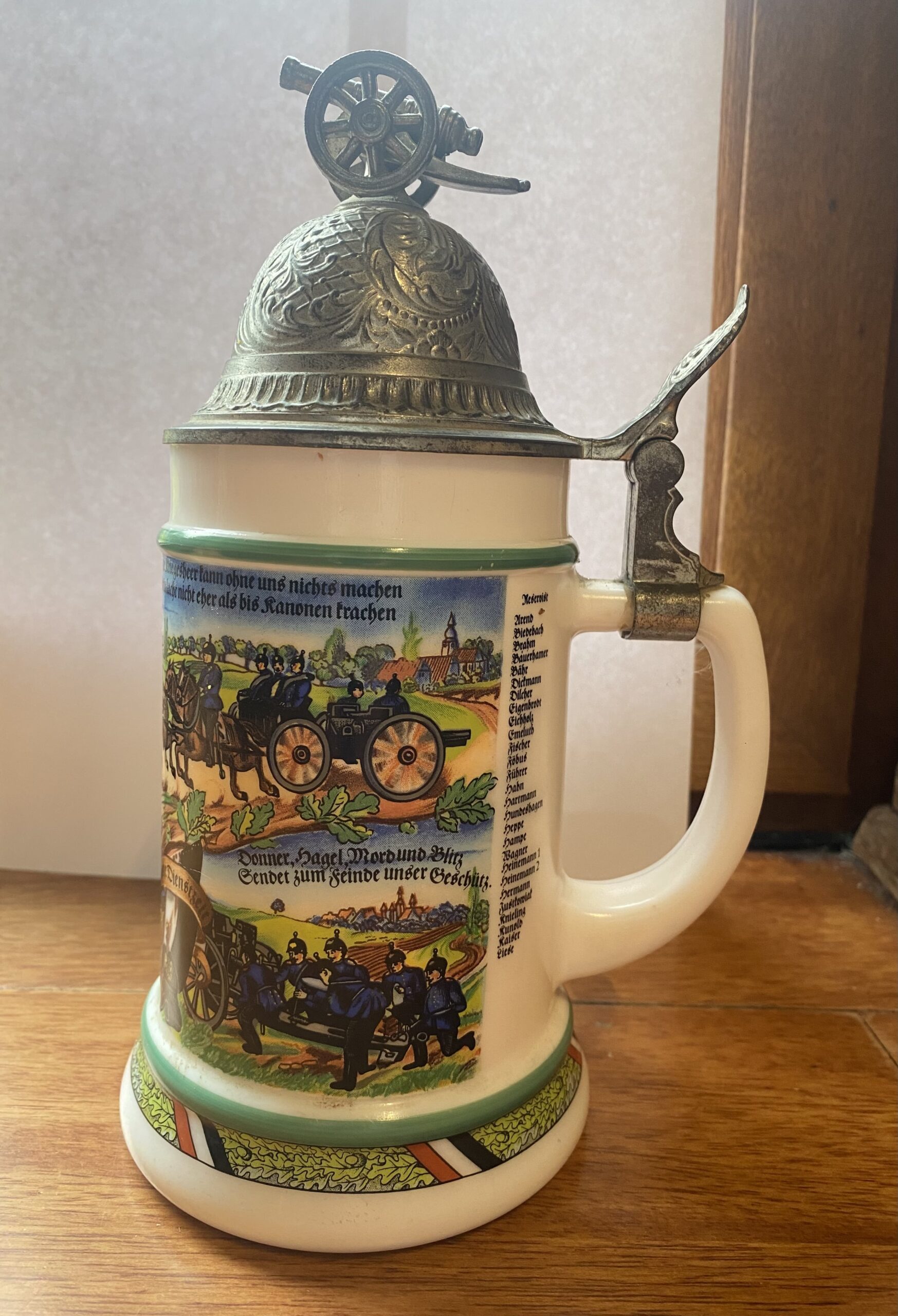 Schop Alemán (stein) Regimental