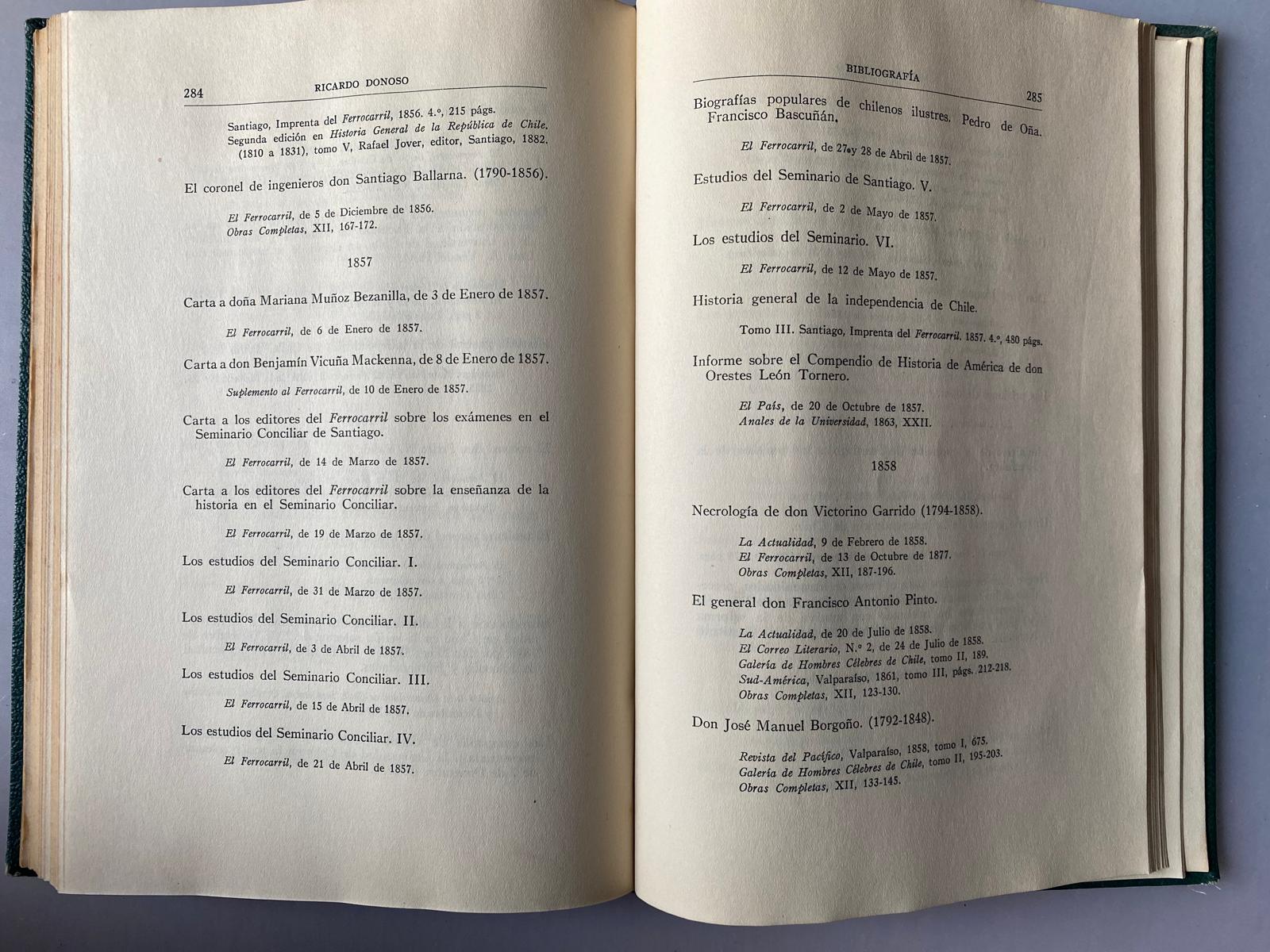 "BARROS ARANA - Educador, Historiador y Hombre Público" por Ricardo Donoso 1931 - Imagen 6