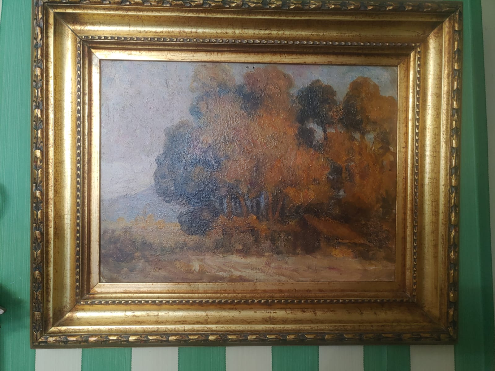 “PAISAJE DE CAMPO CASA A LA SOMBRA” de JUAN FRANCISCO GONZÁLEZ
