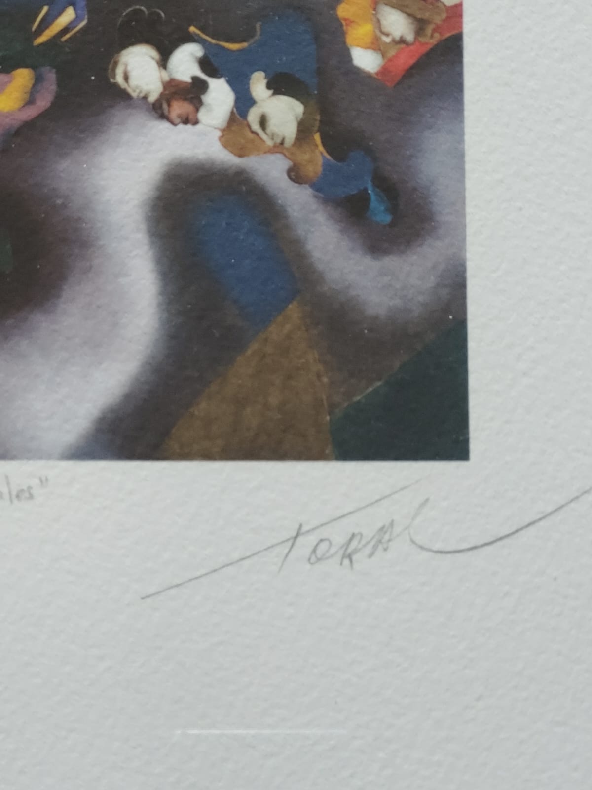 “ROSTROS CON ANIMALES”, GRABADO DE MARIO TORAL - Imagen 3