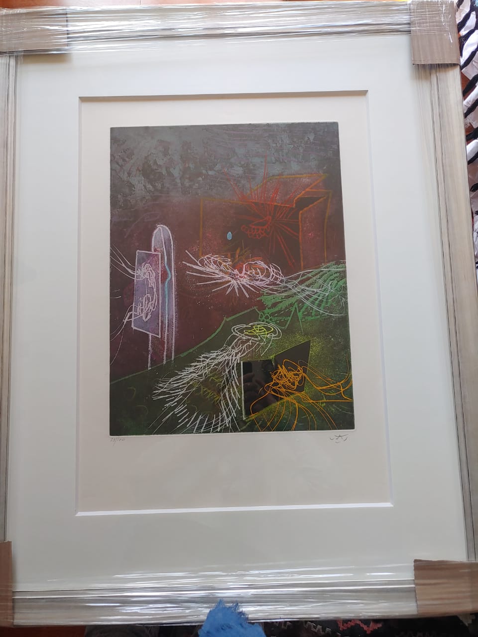 “L´EXPLOSION QUI ECLAIRE MON ABIME” GRABADO DE ROBERTO MATTA - Imagen 3