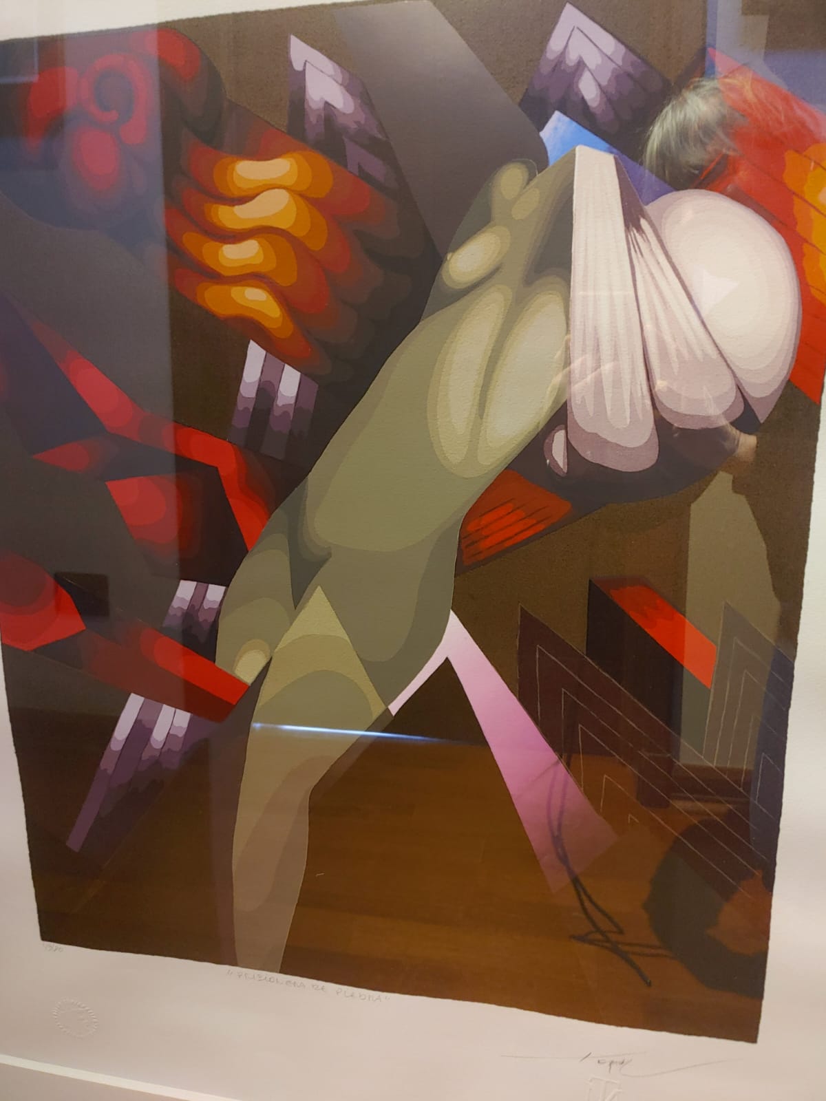 “PRISIONERA DE PIEDRA” SERIGRAFÍA A COLOR DE MARIO TORAL - Imagen 5