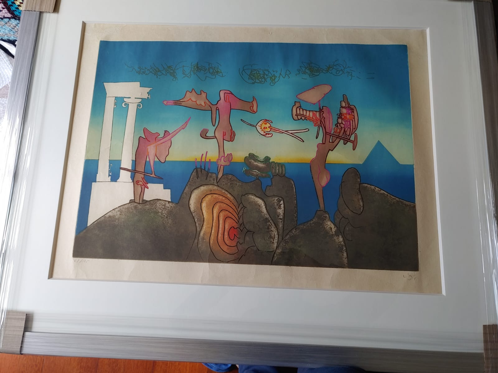 “L´ARC OBSCURE DES HEURES 5 pm” grabado DE ROBERTO MATTA
