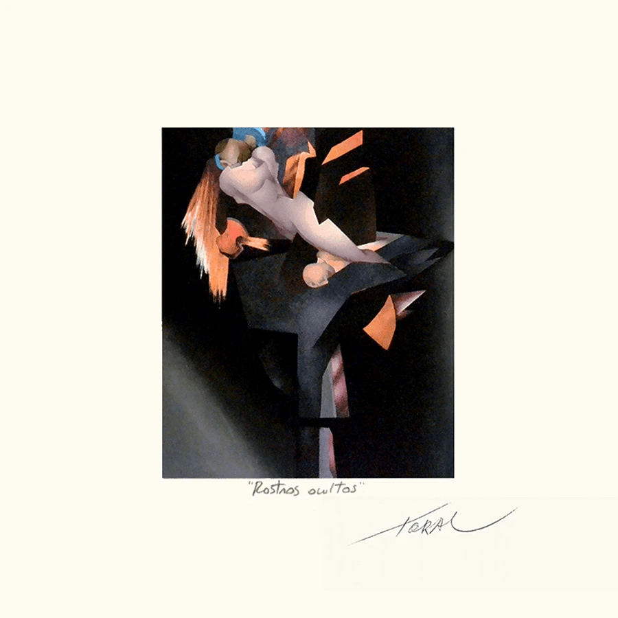 Rostros Ocultos grabado de Mario Toral