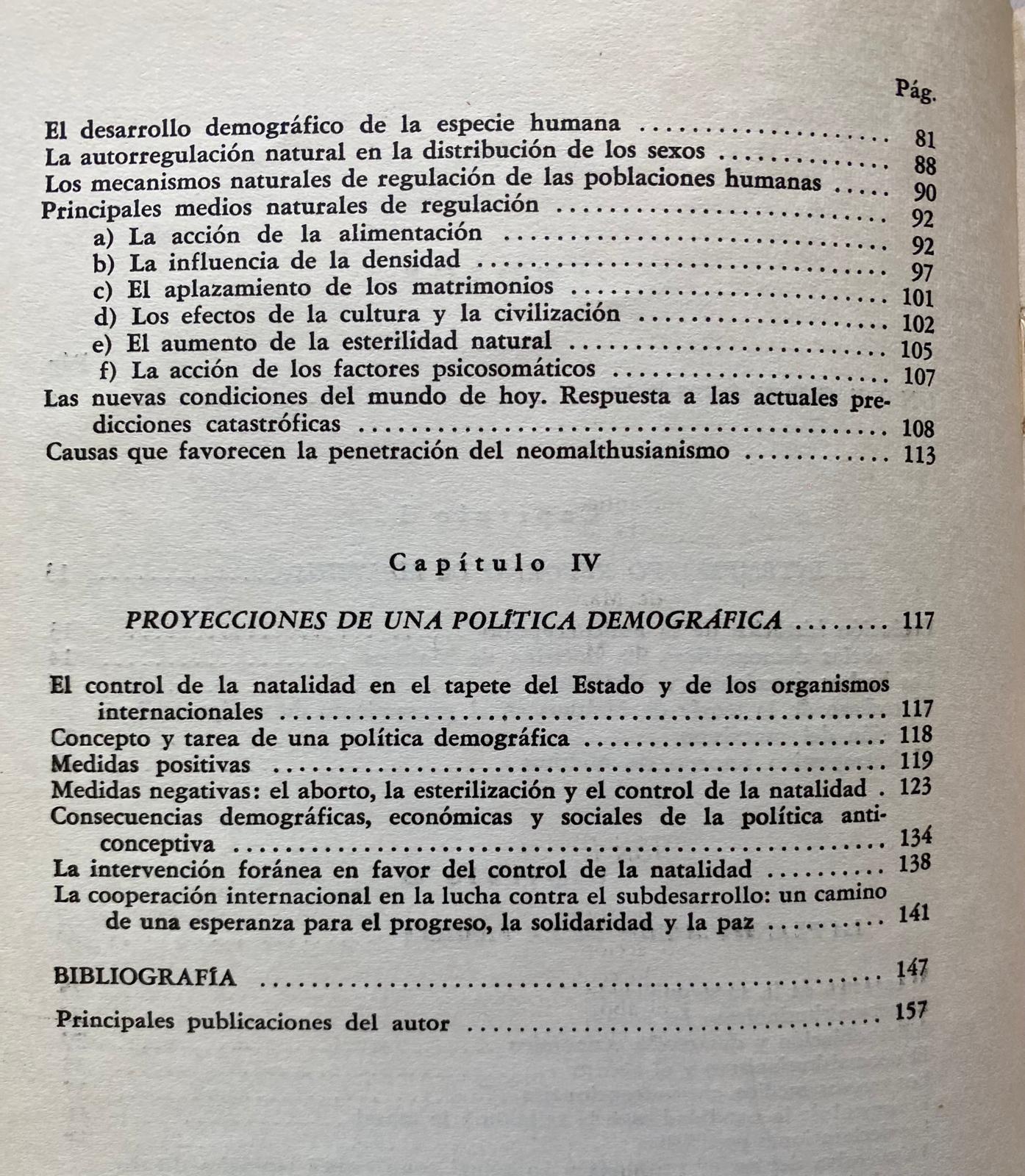 EL MITO DE LA EXPLOSIÓN DEMOGRÁFICA de Jorge Iván Hübner Gallo 1968 - Imagen 10