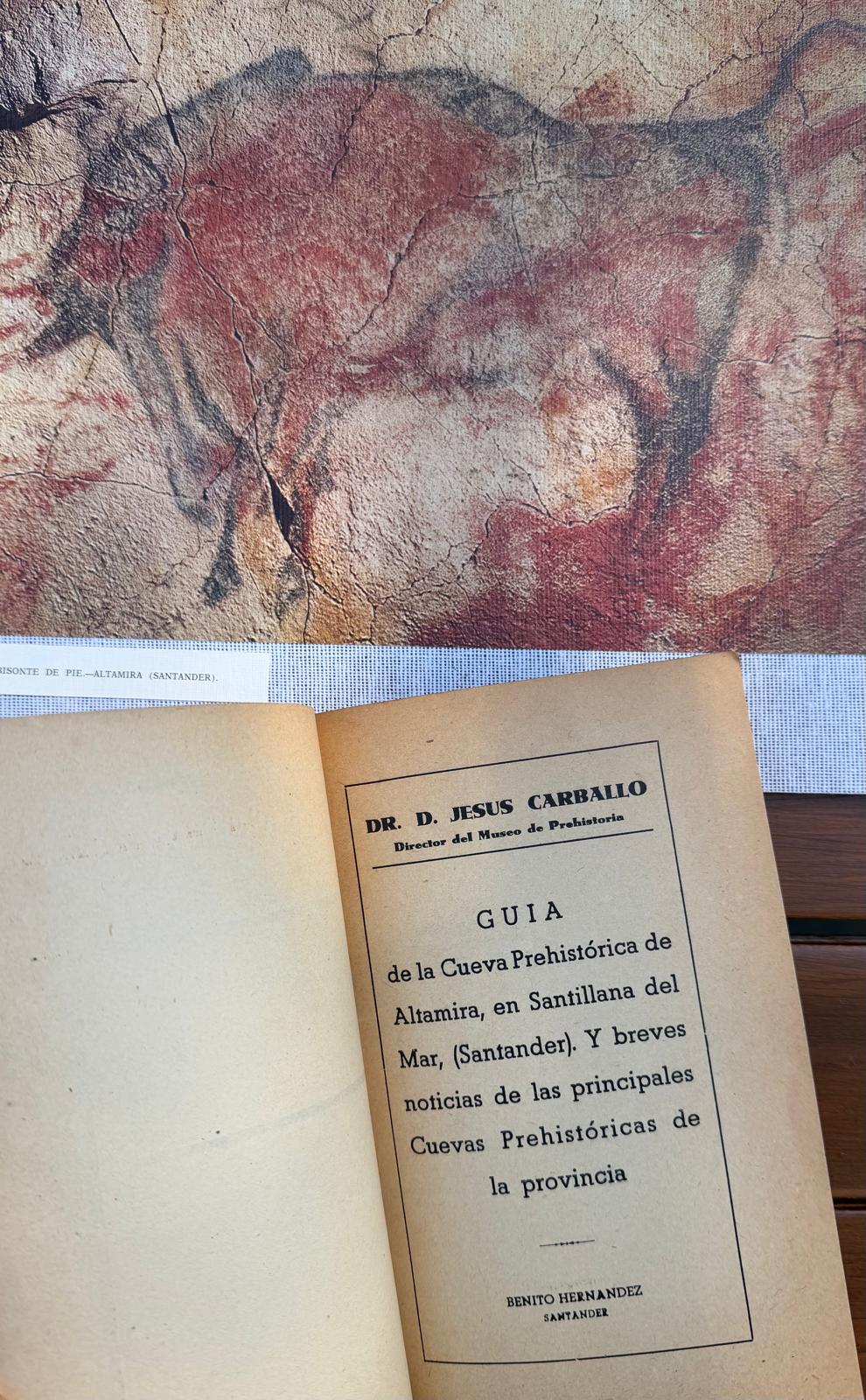 LA CUEVA DE ALTAMIRA Y OTRAS CUEVAS CON PINTURAS DE LA PROVINCIA DE SANTANDER + IMAGEN GRAN BISONTE DE PIE (ALTAMIRA- SANTANDER) - Imagen 4