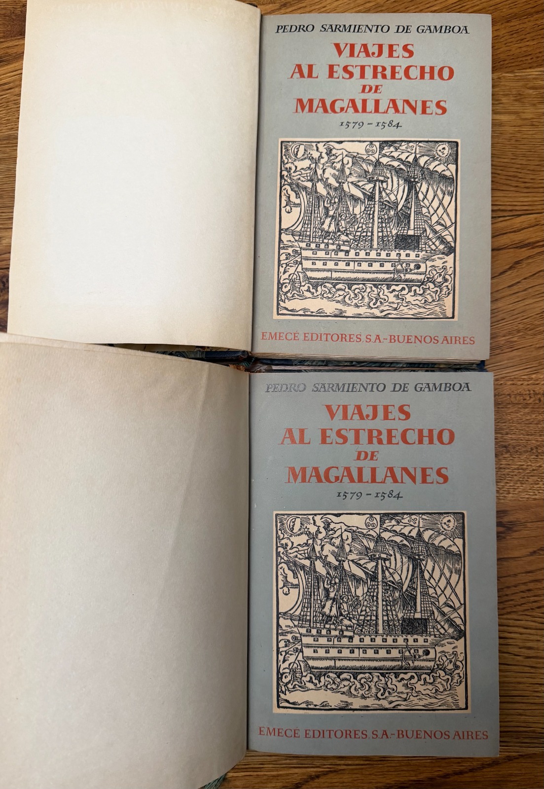 VIAJES AL ESTRECHO DE MAGALLANES: 1579-1584 de Pedro Sarmiento de Gamboa Tomos I y II (INTONSO EN GRAN PARTE) 1950 - Imagen 5