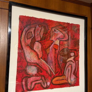 “PERSER' L' INVISIBLE" Serie Carborundum de Roberto Matta  1995
