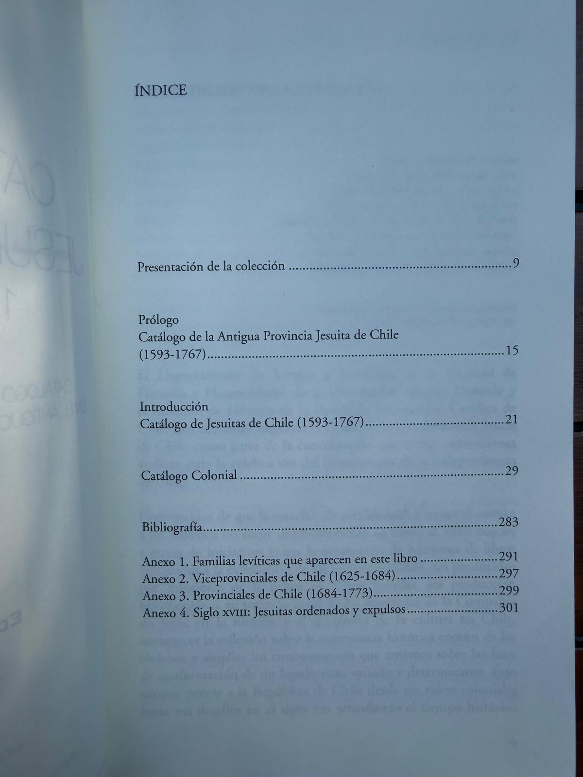 CATÁLOGO DE JESUITAS DE CHILE 1593 1767 de Eduardo Tampe S.J. - Imagen 3