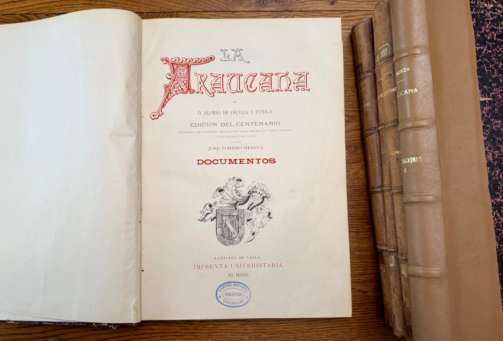 LA ARAUCANA de Alonso Ercilla y Zúñiga. Edición del Centenario de José Toribio Medina - Imagen 3