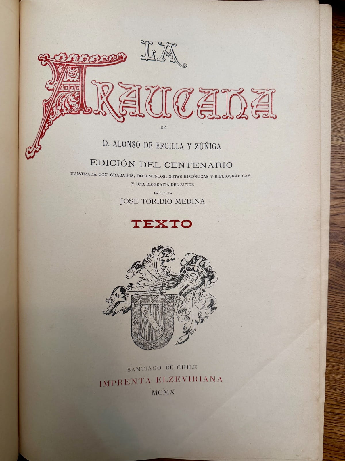 LA ARAUCANA de Alonso Ercilla y Zúñiga. Edición del Centenario de José Toribio Medina - Imagen 12