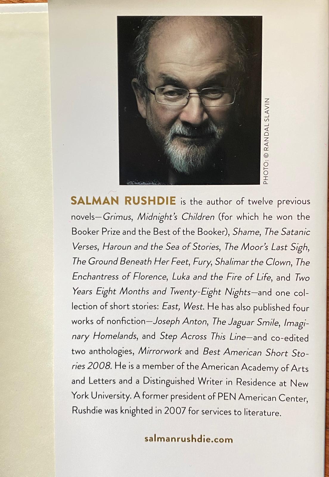 THE GOLDEN HOUSE by SALMAN RUSHDIE (hard cover in English) First Edition 2017 - Imagen 4