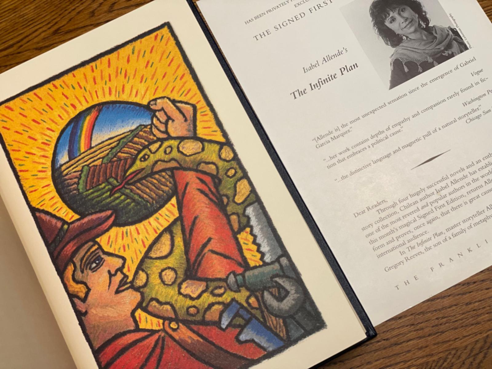 THE INFINITE PLAN - EL PLANO INFINITO de Isabel Allende - Collector´s Edition 1993 - Imagen 5
