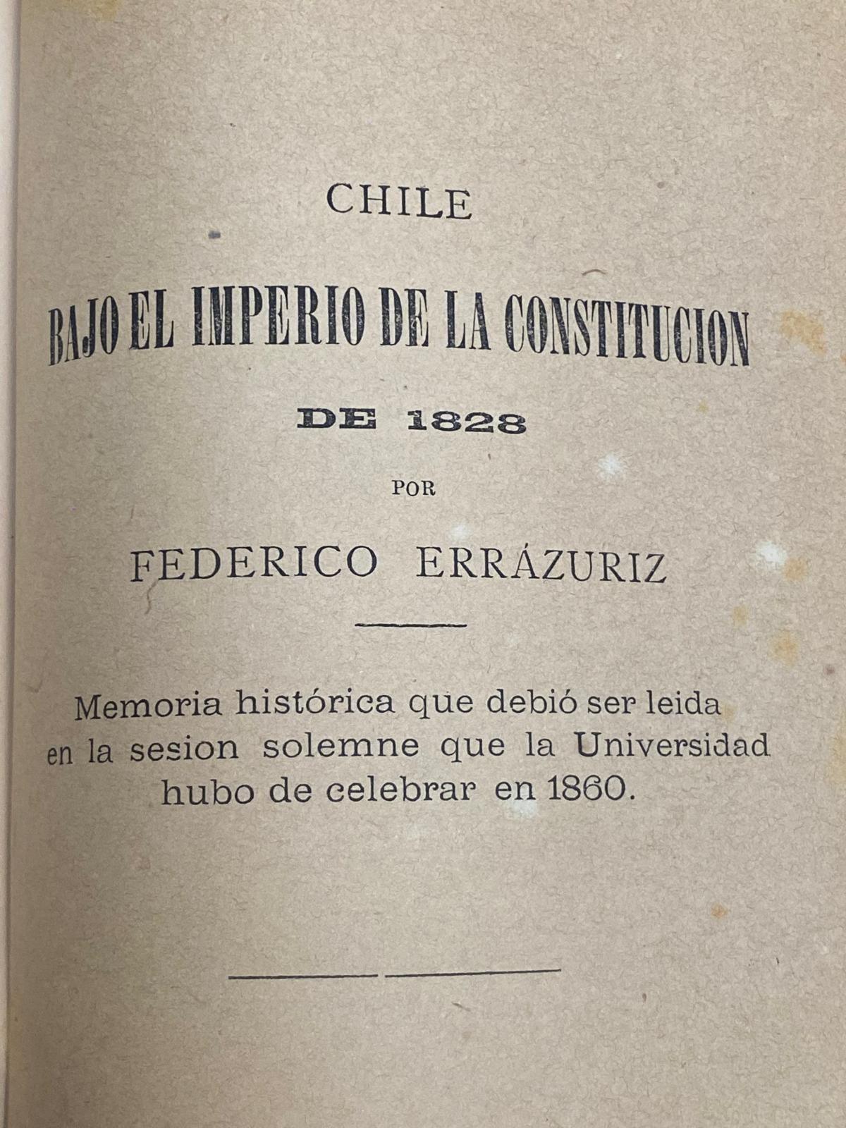 HISTORIA JENERAL DE LA REPÚBLICA DE CHILE 1810 - 1831 por B. Vicuña Mackenna 1882 - Imagen 5