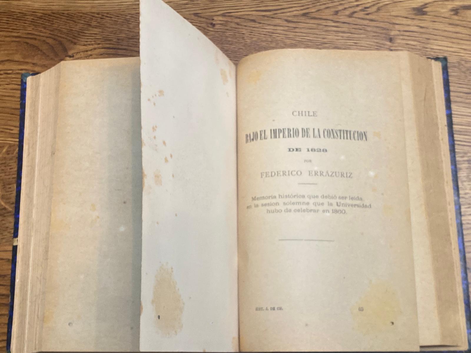 HISTORIA JENERAL DE LA REPÚBLICA DE CHILE 1810 - 1831 por B. Vicuña Mackenna 1882 - Imagen 2