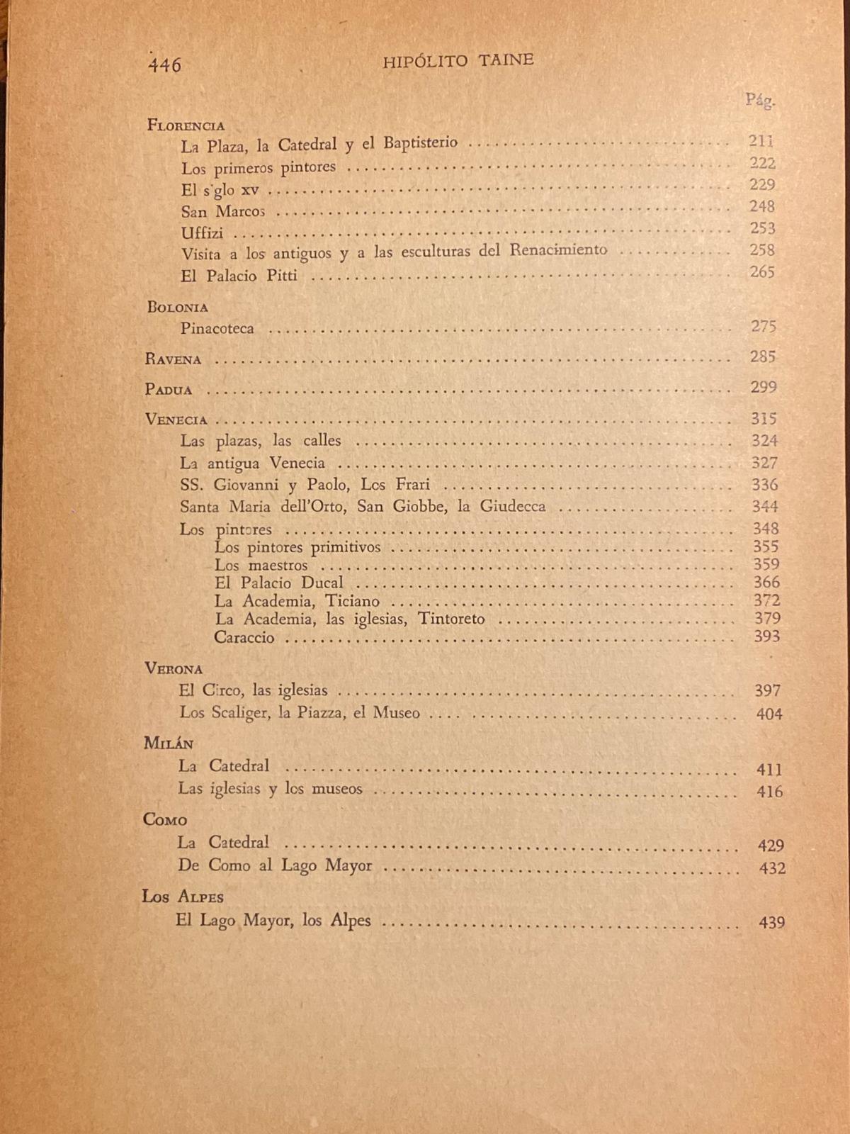 EL ARTE EN ITALIA de Hipolito Taine 1948 - Imagen 3