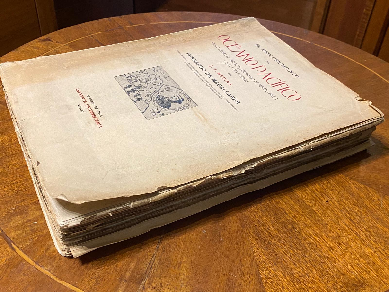 EL DESCUBRIMIENTO DEL OCÉANO PACÍFICO de José Toribio Medina 1920 (Edición en rústica) - Imagen 3
