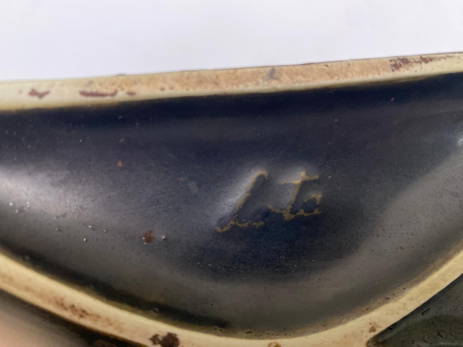 PERRO CAZADOR o COBRADOR CON SU PRESA de CERÁMICA DE LOTA (Antes de 1950) - Imagen 2