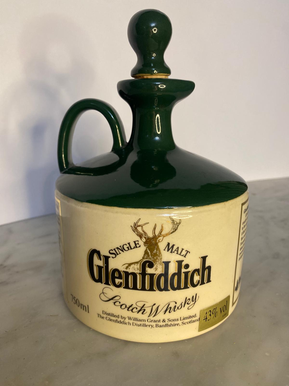 DECANTADOR CERÁMICO VINTAGE DE WHISKY ESCOCÉS GLENFIDDICH - Imagen 5