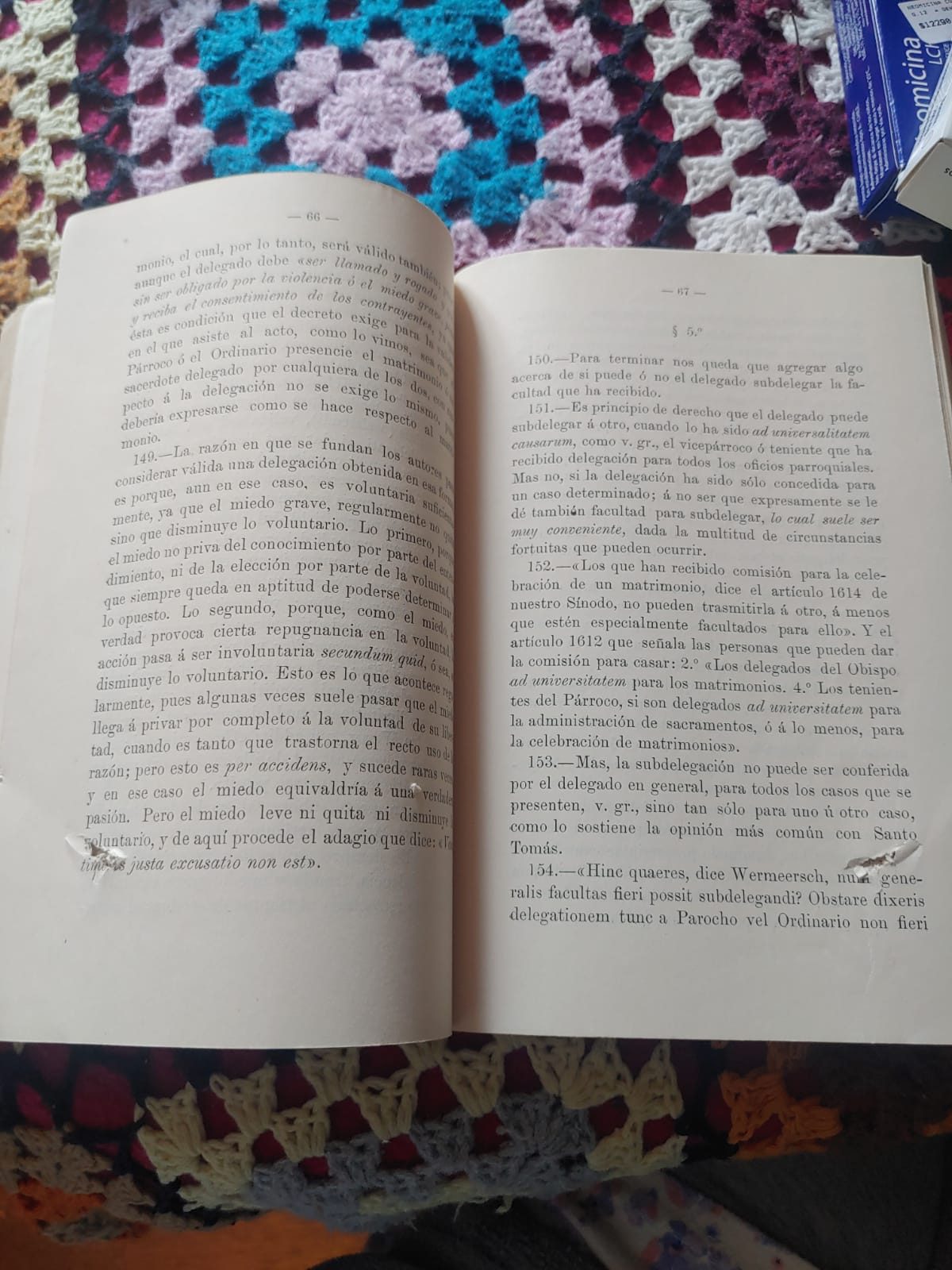 EL COMENTARIO CANÓNICO-MORAL DEL DECRETO “NE TEMERE” DE LA SAGRADA CONGREGACIÓN DEL CONCILIO DEL 2 DE AGOSTO DE 1907 ACERCA DE LOS ESPONSALES Y DEL MATRIMONIO por el PBO. Don Lisandro Ramírez Lastarria - Imagen 3
