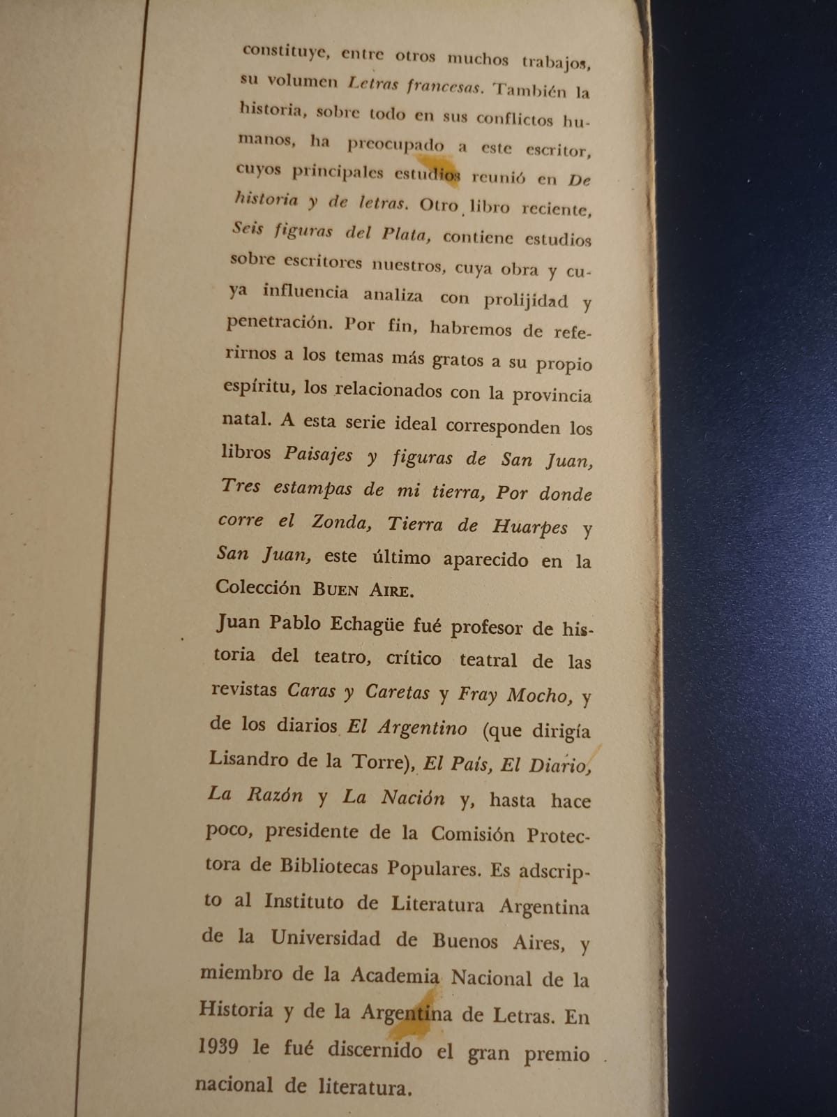 ESCRITORES DE LA ARGENTINA de Juan Pablo Echagüe. Primera edición - Imagen 2